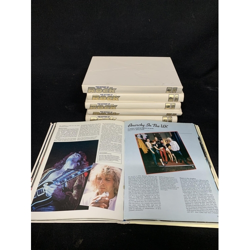 769 - Six volumes of History of Rock Magazines in binders