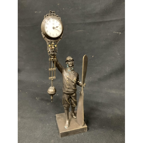 783 - Airman Clock height 38 cms