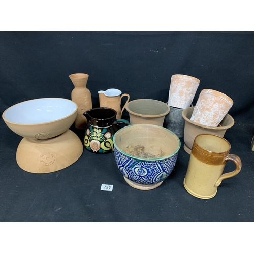 796 - Terracotta and pottery ware