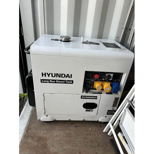 437A - Large Hyundai diesel generator AF - NOT RUNNING