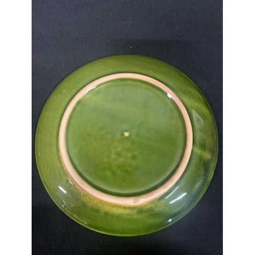 795 - Collection of green pottery tableware - 36 pieces