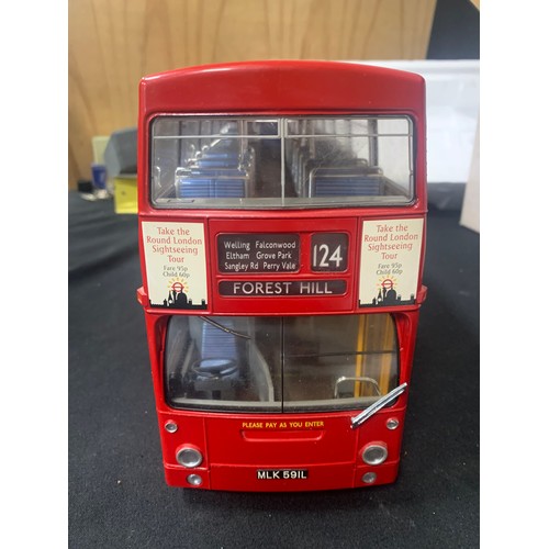 615 - Boxed Gilbow London's DMS Bus. 
No Certificate, no Mirrors present, central folding door is missing.