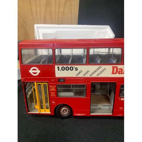 615 - Boxed Gilbow London's DMS Bus. 
No Certificate, no Mirrors present, central folding door is missing.