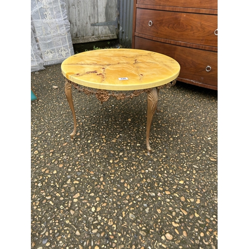 128 - Faux marble coffee table