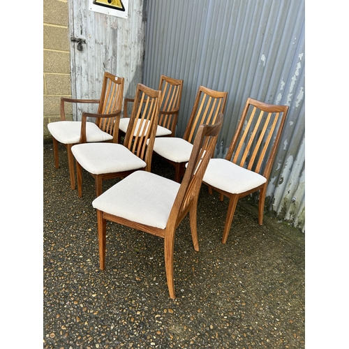 198 - A set of six g plan teak dining chairs