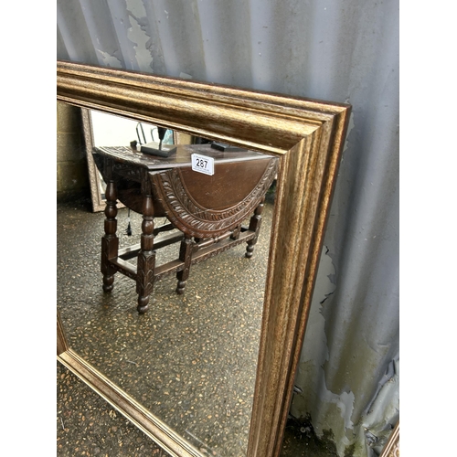 287 - A good quality wall mirror 87x107