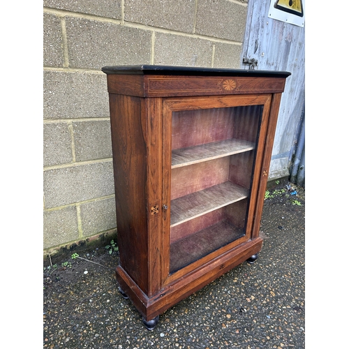 289 - A Victorian mahogany single door cabinet   80x 30x110