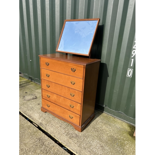 311 - A stag tallboy dressing chest 85x43x100