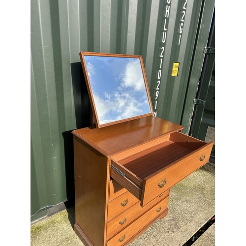 311 - A stag tallboy dressing chest 85x43x100