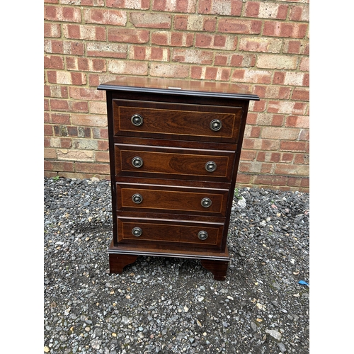 365 - A repro mahogany chest of four drawers  47x40x70