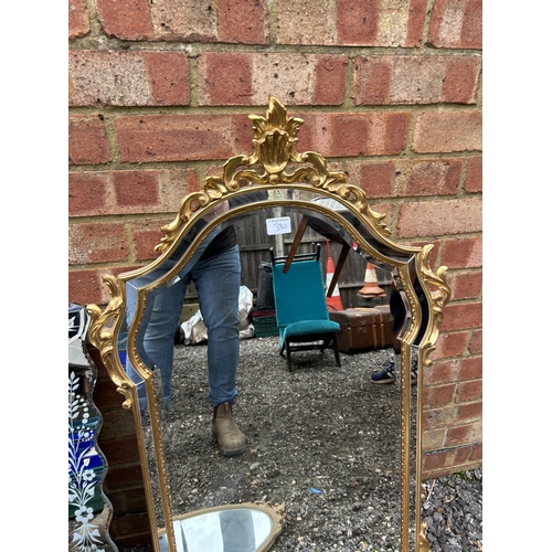 380 - Three ornate wall mirrors 60x100