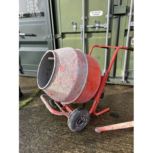 434 - Electric cement mixer with stand