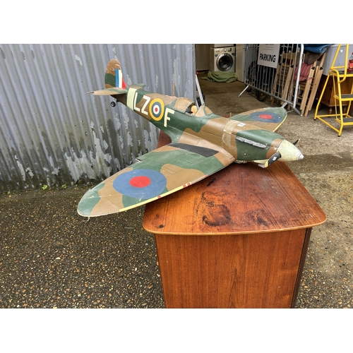 64 - A model spitfire aeroplane fitted with motors (wingspan 160cm)