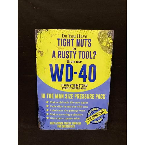 1025 - Metal Advert sign WD-40