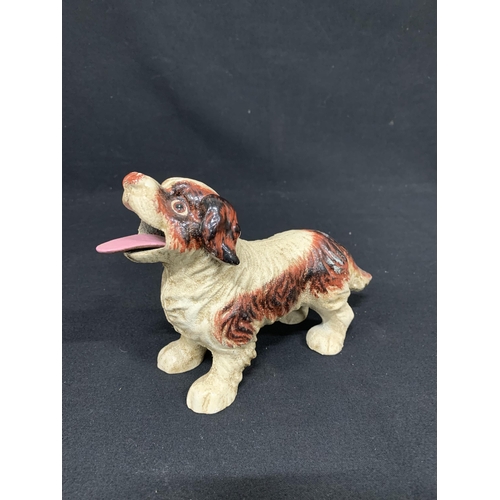 1030 - Cast Iron Spaniel with moving tail and tongue