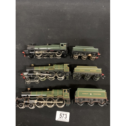 573 - 3 unboxed Locos and tenders