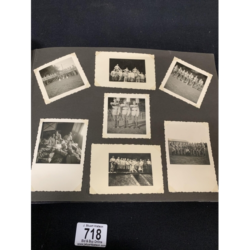 718 - WW2 German photo album with 149 photos