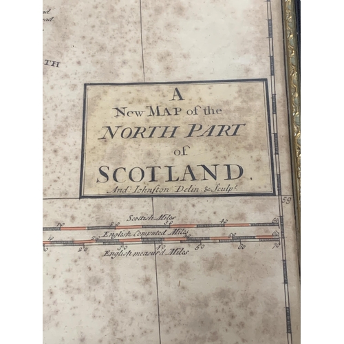 724 - 2 antique maps, Scotland and Essex, largest 50 x 40cms