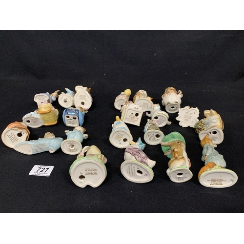 727 - 21 Beswick Beatrix Potter figures (no damage)