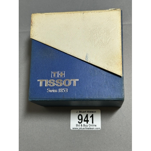 941 - Gents Tissot Chronograph P162/262, stainless steel wristwatch with original box