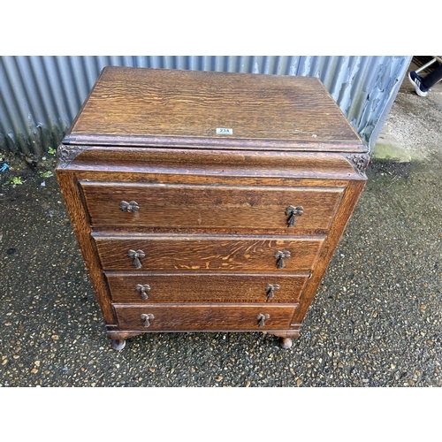 234 - Oak chest of drawers 74x44x100