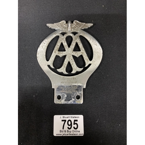 795 - Chrome AA Badge