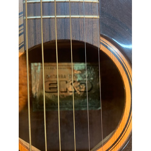 576 - Chitarra originale EKO, ranger 6 acoustic guitar and soft case