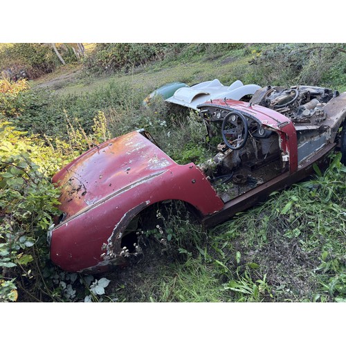 Austin Healey Frog Eye Sprite Chassis For Parts Restoration With 