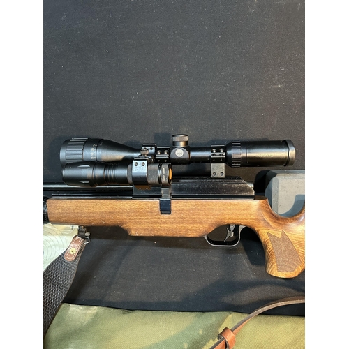 BSA Air Rifle with Hawke sight, pump & accessories and Bisley soft case (3)