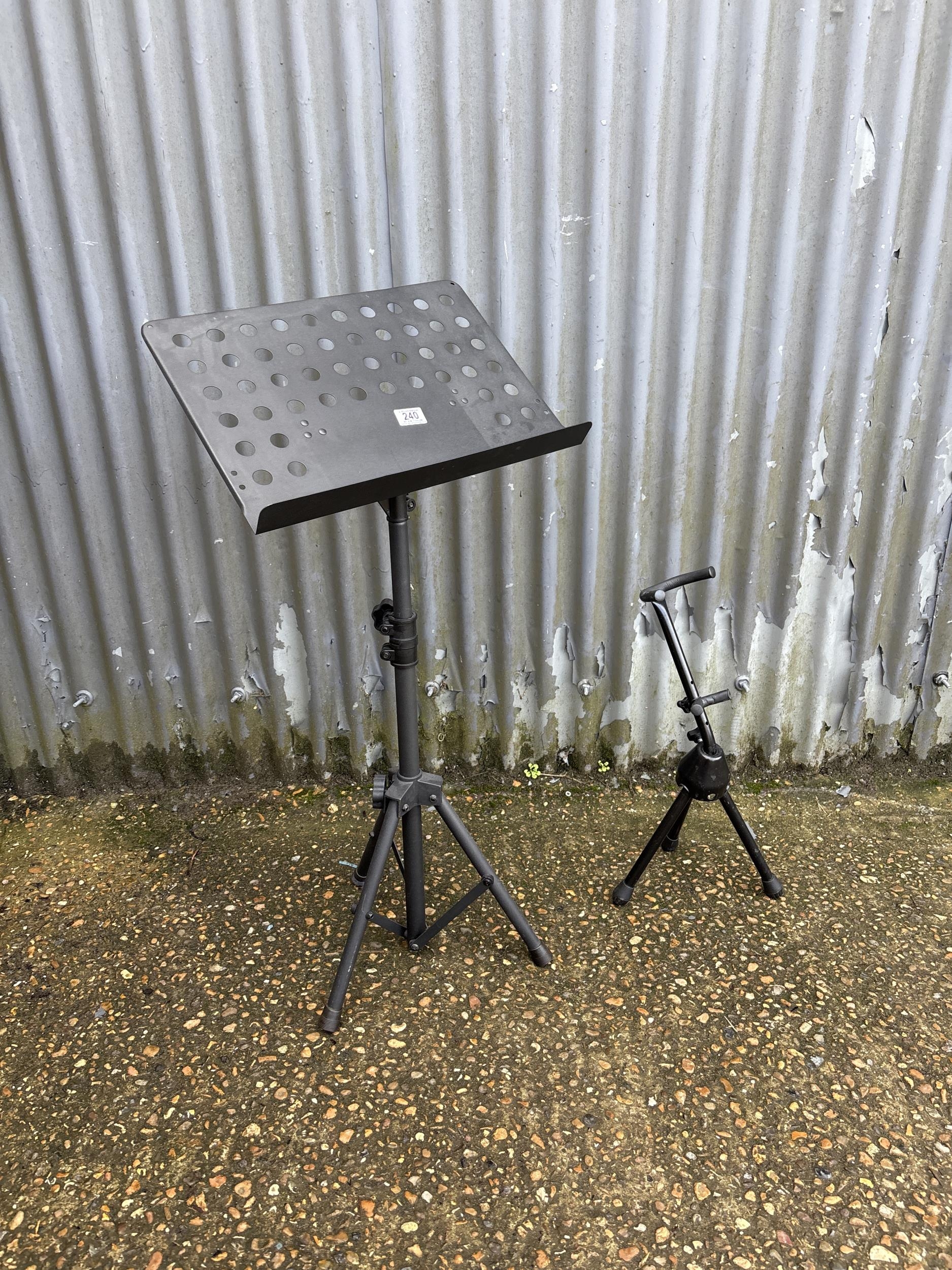 Music stand and instrument stand