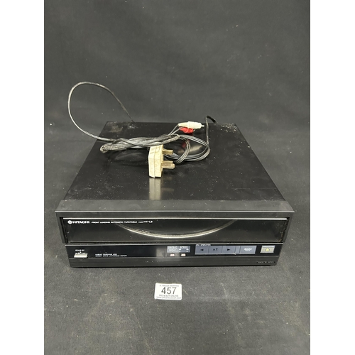 Hitachi front loading automatic turntable HT-L3, working