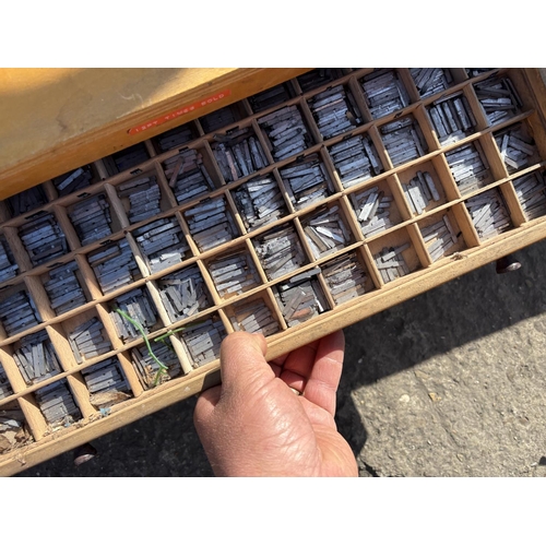 272 - A collection of printing blocks in four chests (all loaded)