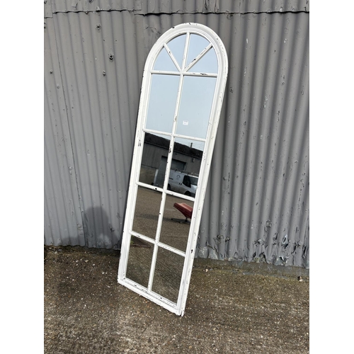 280 - A painted shutter mirror 60x190