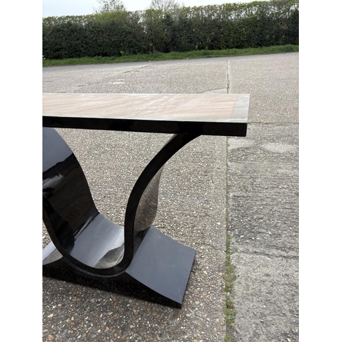 286 - Two art deco style console tables 120x40x85