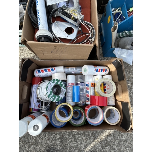 538 - Large quantity (10 boxes) of Model aircraft parts plus jacket and overall