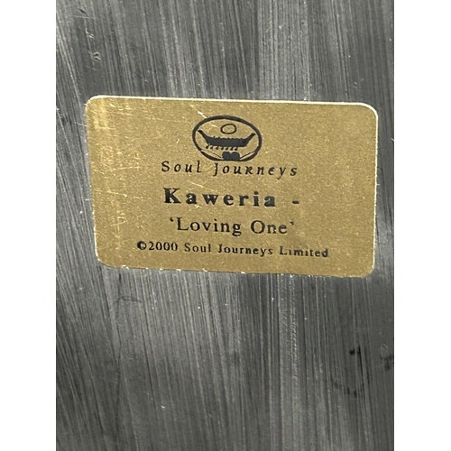 566 - Soul Journeys: Loving One figure and Past Times seated lady figure, height (2)