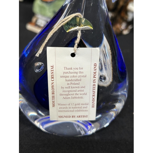 568 - Set of 4 Babbacombe pottery cats, Tallest 16cms, Mini Clarice Cliff figure, Laura Green cat figure, ... 