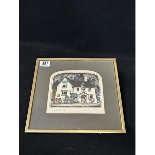 581 - 3 Graham Clarke Ltd Edition framed and signed prints, each 30 x 25cms