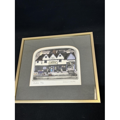 581 - 3 Graham Clarke Ltd Edition framed and signed prints, each 30 x 25cms