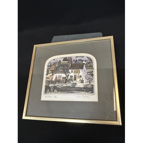 581 - 3 Graham Clarke Ltd Edition framed and signed prints, each 30 x 25cms