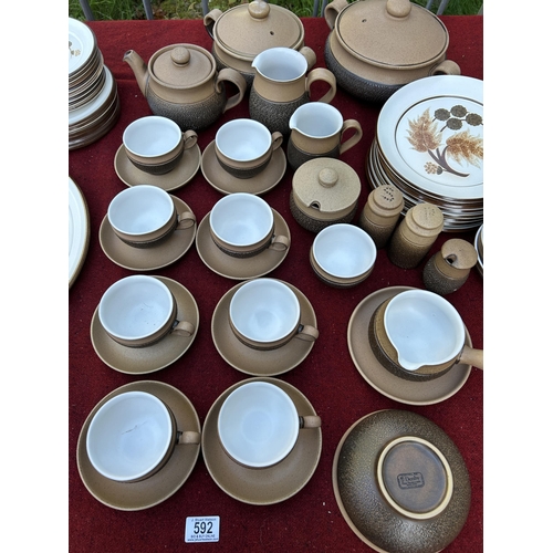 592 - Denby Cotswold and other Denby tableware, 75 pieces. No Damage