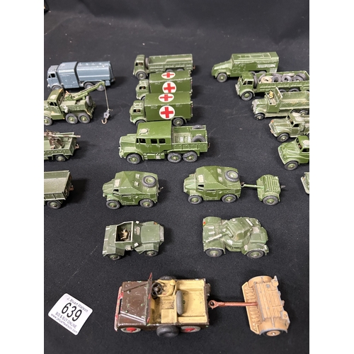 639 - Twenty Dinky Military Vehicles