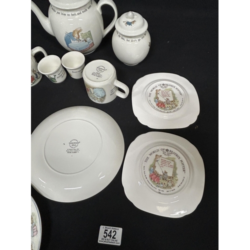 Wedgwood Peter Rabbit China 9 pieces, chip to 1 plate and 2 Royal ...