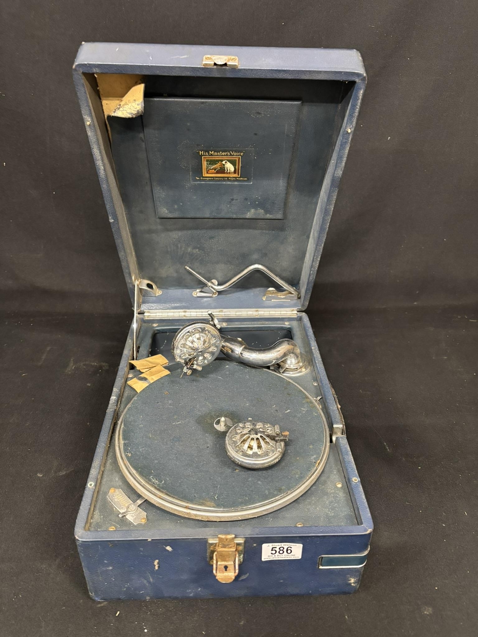 HMV portable gramophone