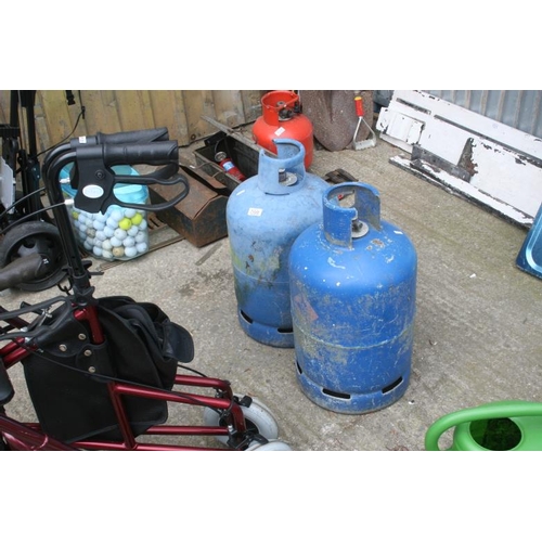 98 - 2 EMPTY CALOR GAS BOTTLES