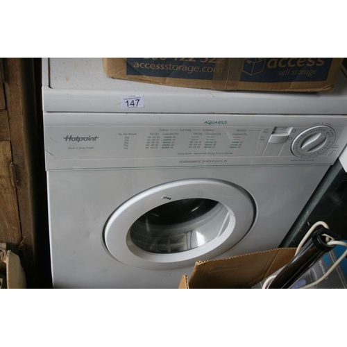 147 - HOTPOINT AQUARIUS TUMBLE DRYER