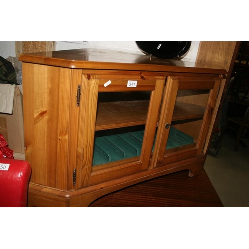 341 - PINE TV CABINET