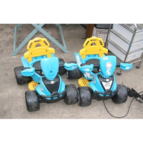 169 - TWO CHILDREN'S ELECTRIC QUADS (SPARES)