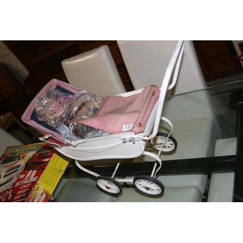 310 - VINTAGE DOLL'S PRAM