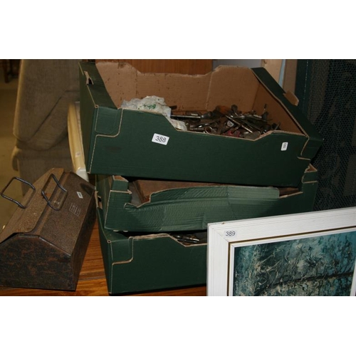 388 - 3 BOXES OF TOOLS